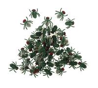 PHENOFICE 50pcs Fake Flies for Prank Plastic Miniature Flies Model with Versatile Use, Bring Laughter and Fun, for Jokes and Pranks