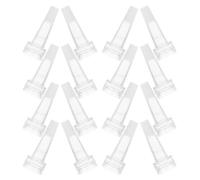 PHENOFICE 50pcs Small Plastic Vials Lab Bottle Caps with 13-teeth Dispenser Lids Preserving Essence Purity Use Plastic for Laboratory Storage