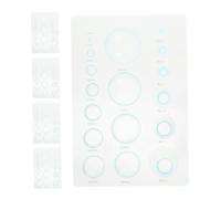 PHENOFICE 5pcs 3D Paper Quilling Mold Set Half Ball Domes with Scale Blue Quilling Tools for DIY Paper Crafts and Handmade Art Projects