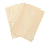 PHENOFICE 5pcs Blank Beige Basswood Plywood Sheets for Crafting, Easy to Process and Safe to Use, for Sand Painting and Pyrography Art Projects