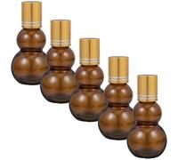 PHENOFICE 5pcs Essential Oil Roller Bottles 30ml Glass Refillable Containers with Steel Ball for Travel and Easy Application, Optimal Protection Perfume Bottles