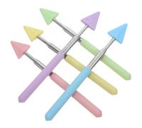 PHENOFICE 5Pcs Telescopic Teaching Pointer Sticks Extendable Handheld Reading Teaching Rods for Classroom Presentation School Office Early Education Macaron Color Triangular Design