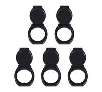 PHENOFICE 5pcs Ultra Thin Black Abs Plastic Webcam Cover for Laptop and Tablet Computer Privacy Protection Easy to Store Convenient and Practical Phone Webcam Lens Cover