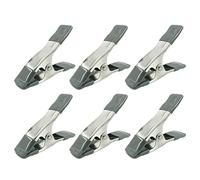 PHENOFICE 6 Pieces 4 Inch Iron Backdrop Clips with Ergonomic Design Handle and High Strength for Photography and Model Making Background Support