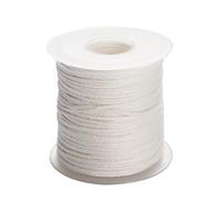 PHENOFICE 61 Meter Pre Waxed Candle Wicks Roll 18 Strands Cotton Wick Spool White