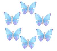 PHENOFICE 6pcs Assorted Colour Butterfly Hair Accessories Made of Stainless Steel, Comfortable to Wear and Sturdy, for Kinds of Parties as Party Gifts for Women