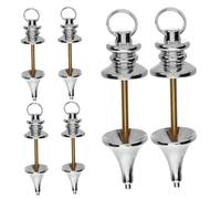 PHENOFICE 6pcs Copper Dowsing Pendulum Set for Healing and Meditation Spiritual Divination Accessories Chains for Chakra Balance and Scrying