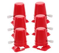 PHENOFICE 6pcs DIY Clockwork Robot Kit Creative Walking Movement for Arts Crafts Legged Robot Craft with Pearl Snowflake Clay Engaging Hands Experience