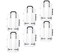 PHENOFICE 6Pcs Mini Suitcase Candy Boxes Small Black Wedding Favor Boxes Party Dessert Travel Theme Storage