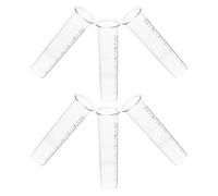 PHENOFICE 6pcs Plastic Rain Gauge Replacement Tube with Reinforced Base for Accurate Measurement and Readout, 7-inch Rainfall Measuring Cylinder for Garden Rainfall Monitoring and Outdoor