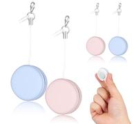 PHENOFICE 6pcs Round Screen Cleaner Wipes for Phones and Tablets, Portable Macaron Colourful Handy Wipes with Silicone and Pp Material, Removes Fingerprints and Dust, for Camera Bags Or