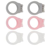PHENOFICE 6pcs Silicone Finger Ring Toothbrush Set with Compact Design and Ergonomic Grip for Hikers Travel Toothbrush Portable and Wear-Resistant Oral Care Brush