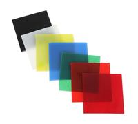 PHENOFICE 7pcs Colors Square Glass Sheet for Microwave Glass Fusing Melt DIY Craft Project