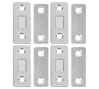 PHENOFICE 8pcs Magnetic Cabinet Door Catch Latch Invisible Design No Drill Installation Cold Rolled Steel Push to Open Drawer Wardrobe Magnetic Closures for Kitchen Cabinets