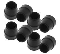 PHENOFICE 8pcs Quad Cane Rubber Tips 5/8 Inch for Walking Canes and Walking Sticks, Non-Slip Sturdy Rubber Feet with Quad Structure, Joint Pressure and Resist Deformation, for Seniors