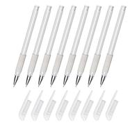 PHENOFICE 8pcs Waterproof Marking Pens with Fine Point Tips for Precise Eyebrow and Piercing Tattooing, Plastic Material, Single Head Design That Stays for Professional Use