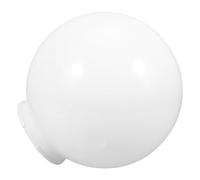 PHENOFICE Acrylic Milky White Globe Lampshade 250Mm Sphere Light Shade 120Mm Fitting Ring for Outdoor Wall Sconces, Ceiling Fan Globes, and Chandelier Lamp Covers