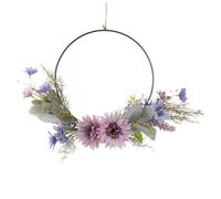 PHENOFICE Artificial Flower Wreath for Front Door Wedding Decoration with Plastic and Iron Materials, Delicate Design That Will Not Fade and Requires No Watering, for Door Hanging