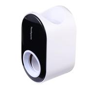 PHENOFICE Automatic Wall Mounted Toothpaste Squeezer Black and White Bathroom Storage Rack Toothpaste Dispenser and Holder Space-Saving Tube Organizer for Tidy Bathroom