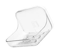 PHENOFICE Bathroom Soap Dish Holder Acrylic with Adhesive Fixing Soap Storage Box for Shower and Toilet Use
