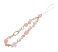 PHENOFICE Beaded Mobile Phone Chain Colorful Stone Crystals as Phone Lanyard Charm Strap for Daily Use Fashion Accessories