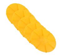 PHENOFICE Bee Escapes Tool Sturdy Pp Material for Beekeeping with 8 Ways round 5pcs Orange Disc Bee Escape Equipment