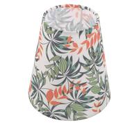 PHENOFICE Bell Fabric Lamp Shade Gentle Diffused Lighting, Easy Installation E27 Socket Compatible with Leaf Print for Table Lamps and Wall Sconces for Bedrooms and Home Decor