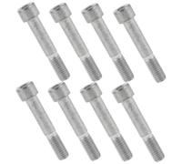 PHENOFICE Bike Seatpost Clamp Bolt and Nut, 8pcs M8 Steel Seat Post Screws for Secure Fixation, Universal Compatibility, Saddle and Bicycle Seat Post Clamp for Road Bikes