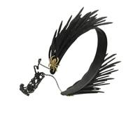 PHENOFICE Black Gothic Style Halloween Hair Decor Headband with Spider Web Design, Felt and Alloy Material, for Cosplay and Photo Props