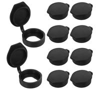 PHENOFICE Cam Locks Door Lock Safety Caps 10Pcs Rubber Dustproof Covers for 19Mm Keyed Panels Outdoor Use and Distribution Box Protection