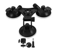 PHENOFICE Car Dash Cam Holder: Suction Cup Base Adjustable Mount For Driving Recorder GPS Action Camera - Strong Suction For Stability