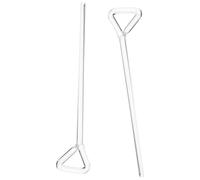 PHENOFICE Cell Spreader and for Even Pressure Distribution 2pcs L-Shaped Triangular Glass Edge-Less Design Laboratory Use