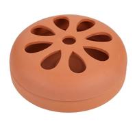 PHENOFICE Ceramic Incense Burner with Hollow Design and Lid for Safe Burning of Coils, Brown Incense Container Suitable for Bedroom Or Floor Placement, Decorative and Functional Coil Holder