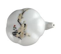 PHENOFICE Ceramic Porcelain Ink Dish Water Dropper for Calligraphy Painting, Hand-painted Plum Blossom Design, round Water Container for Chinese Brush Writing Supplies Random Style