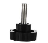 PHENOFICE Clamping Screw Knob Handle M10 X 30mm Hexagonal Black | ABS Carbon Steel Build, Finger Grip Locking Adjuster, Rack Brackets Furniture Use, Male Thread Bolt
