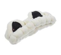 PHENOFICE Comfortable White Cat Ears Headband for Women Made of Soft Cloth, Easy to Put and Take, for Facial Cleansing and Travel Use, High-end Style Hairband for Skin Care