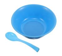 PHENOFICE Correctional Dining Bowl and Spoon with Rounded Edges, Plastic Material for Enhanced Safety and Streamlined Cleaning Process, Secure Utensils Designed for Inmates in Detention