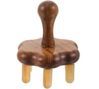 PHENOFICE Creative Ox Horn Massage Comb 7 Wide Teeth for Head Massage and Stimulating, for Outdoor Use and Travel, Simple and Effective Scalp Massager Brush Random Color