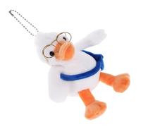 PHENOFICE Cute Cartoon Duck Plush Bag Charm Pendant Keychain Weighted Stuffed Animal for Halloween Unique present for Friends Family