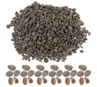 PHENOFICE Dark Grey Decorative Mini Rocks 2-5mm for Sand Table and Aquarium Stone Adornments Mini Garden 50G Bag