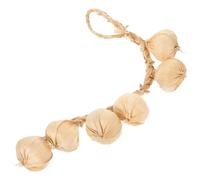 PHENOFICE Decorative Fake Garlic String Hanging Photo Prop Made of Foam White Simulated Garlic for Farm and Table Decoration for Studio Photography