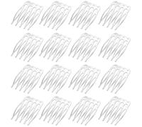 PHENOFICE Decorative Hair Combs Lightweight Iron Hair Clips 50pcs for Women 5 Teeth Strong Hold for Bridal Wedding Veil and Prom Accessories