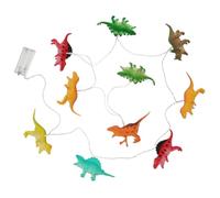 PHENOFICE Dinosaur String Lights Battery Operated LED Cartoon Lamps with Iron Material for Room Decoration Suitable for Patio and Birthday Parties