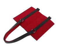 PHENOFICE Dual Bottle Wine Carrier Bag for Wine Bottles, Felt and Pu Material with Handle, Easy to Carry and Well-protected from Damage, for Parties and Occasions