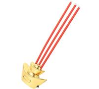 PHENOFICE Electric Altar Candle Light Chinese Style Traditional Retro Buddhist Decor for Tomb-sweeping and Home Worship Smokeless Eco-friendly Electronic Incense Burner with Red Ingot Design