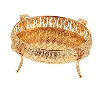 PHENOFICE European Metal Fruit Plate Finish for Home Dining As Decorative Snack Tray Your Tabletop for Serving Fruits and Snacks