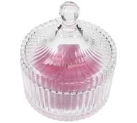 PHENOFICE Extra Large Soft Fluffy Makeup Powder Puff with Elegant Pink Ribbon Reusable Loose Powder Applicator for Face and Body Includes Glass Storage Container for Women