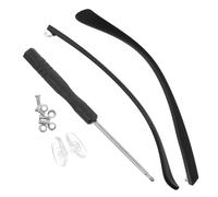 PHENOFICE Eyeglasses Replacement Temple Arms, Tr90 Replacement Glasses Arm Legs, Black Matte, Lightweight, Comfortable, Wear-resistant, Universal Glasses Repair Part