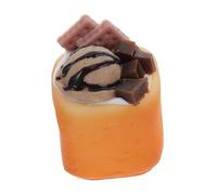 PHENOFICE Faux Food Ice Cream Toast Decoration for Mini House Accessories Creative Prop for Photography and Storytelling for Collectors and Enthusiasts