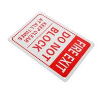 PHENOFICE Fire Exit Signs Aluminium Alloy Emergency Fire Door Sign Do Not Block for Offices and Hotels Ensures Safety with Universal Application